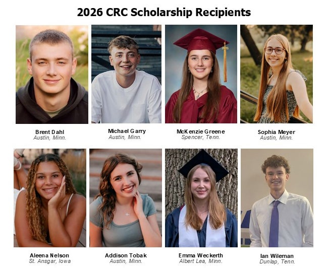 2026 CRC Scholarship Recipients