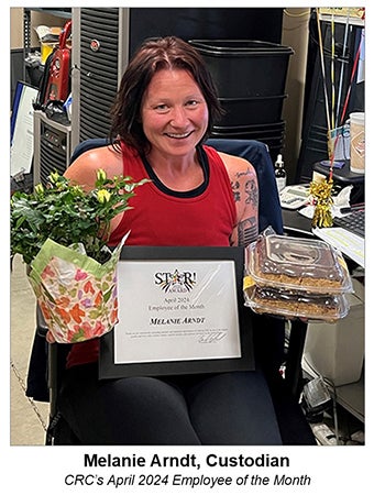Melanie Arndt, CRC's April 2024 Employee of the Month