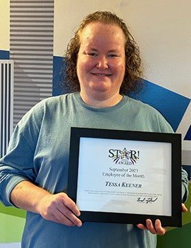 Tessa Keener, CRC's September 2023 Employee of the Month